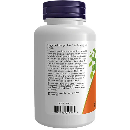 שום 5000 מק"ג 90 טבליות - מבית NOW FOODS