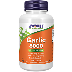 שום 5000 מק"ג 90 טבליות - מבית NOW FOODS