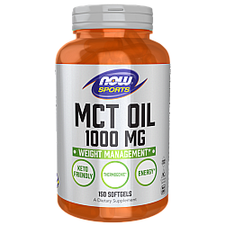 שמן MCT מימון טה 1000 מ"ג 150 כמוסות - מבית NOW FOODS