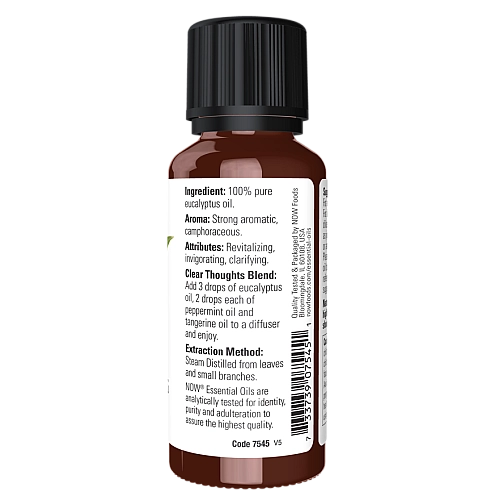 שמן אתרי אקליפטוס 30 מ”ל - מבית NOW FOODS