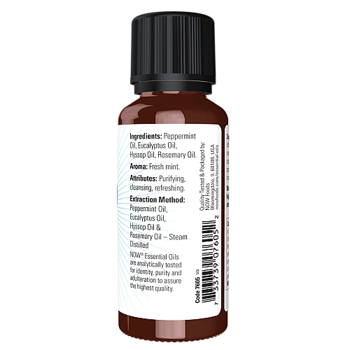 שמן אתרי מנטה מרעננת 30 מ"ל - מבית NOW FOODS