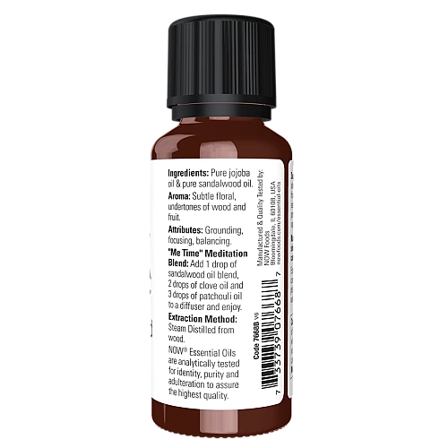 שמן אתרי סנדלווד עץ האלמוג 30 מ”ל - מבית NOW FOODS