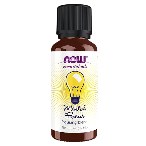 שמן אתרי ריכוז נפשי מנטה הדרים וגאולטריה 30 מ"ל - מבית NOW FOODS
