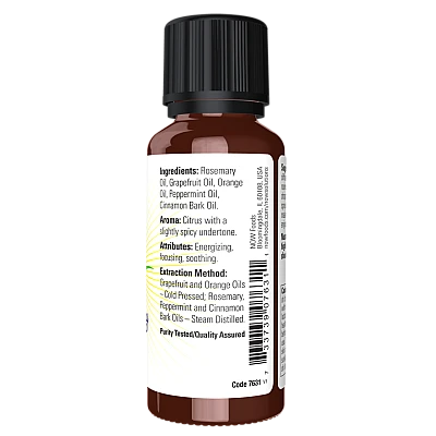 שמן אתרי תערובת פרי הדר בוקר טוב 30 מ"ל - מבית NOW FOODS