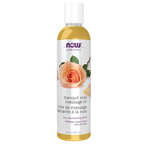 שמן ורדים מרגיע לעיסוי 237 מ"ל - מבית NOW FOODS