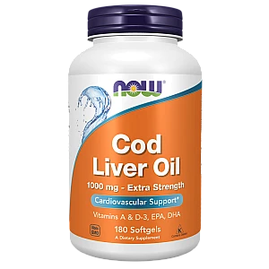 שמן כבד בקלה 1000 מ"ג 180 כמוסות - מבית NOW FOODS