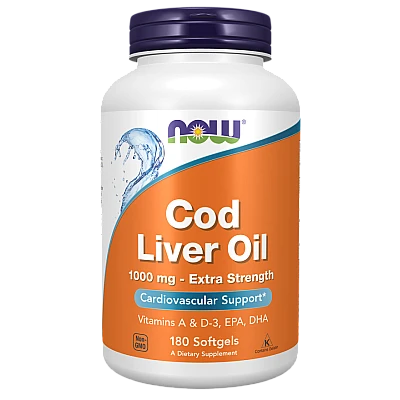 שמן כבד בקלה 1000 מ"ג 180 כמוסות - מבית NOW FOODS