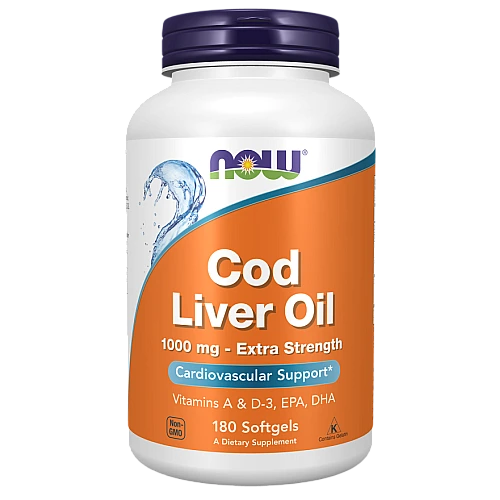 שמן כבד בקלה 1000 מ"ג 180 כמוסות - מבית NOW FOODS