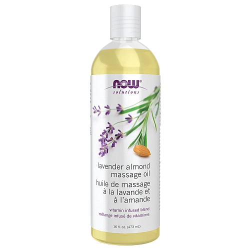 שמן עיסוי שקדים לבנדר 473 מ"ל - מבית NOW FOODS