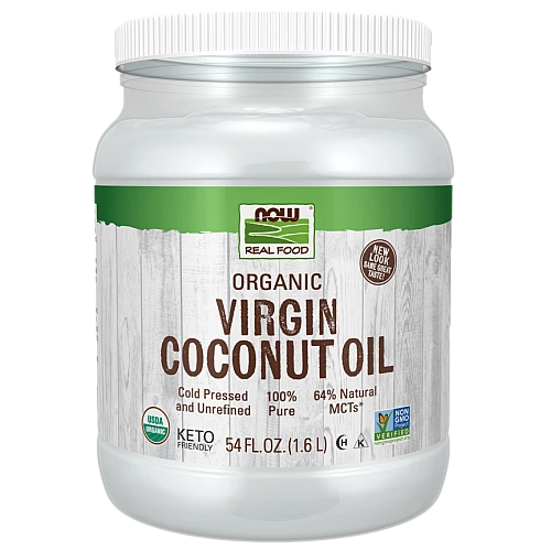 שמן קוקוס אורגני כבישה קרה 1.6 ליטר - מבית NOW FOODS