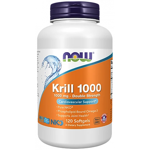 שמן קריל 1000 תכולה 120 כמוסות - מבית NOW FOODS שמן קריל 1000 תכולה 120 כמוסות - מבית NOW FOODS