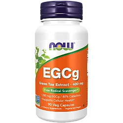 תה ירוק EGCg שורף שומן טבעי 400 מ"ג 90 כמוסות - מבית NOW FOODS