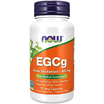 תה ירוק EGCg שורף שומן טבעי 400 מ"ג 90 כמוסות - מבית NOW FOODS