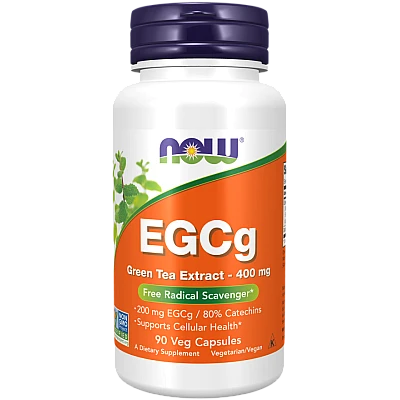 תה ירוק EGCg שורף שומן טבעי 400 מ"ג 90 כמוסות - מבית NOW FOODS