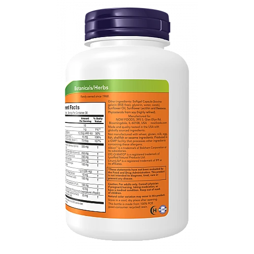 תוסף תזונה עם בחוזק קליני פרוסטטה לבריאות בלוטת הערמונית 90 כמוסות - מבית NOW FOODS