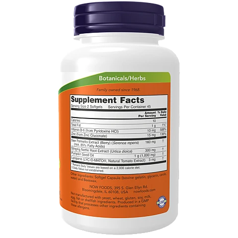 תמיכה בערמונית פרוסטטה 90 כמוסות - מבית NOW FOODS תמיכה בערמונית פרוסטטה 90 כמוסות - מבית NOW FOODS