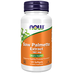 תמצית דקל ננסי 160 מ"ג סו פלמטו 120 כמוסות - מבית NOW FOODS