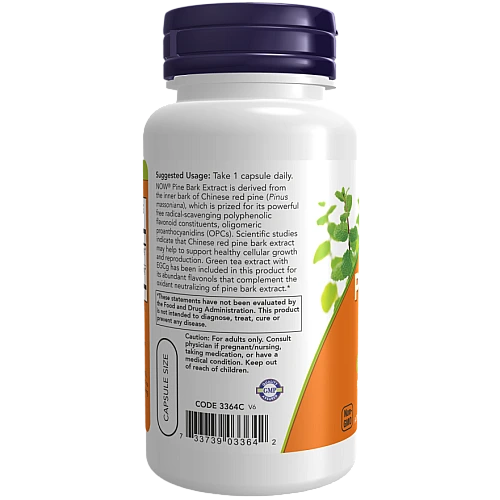 תמצית קליפת עץ אורן 240 מ"ג 90 כמוסות - מבית NOW FOODS