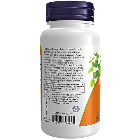 תמצית קליפת עץ אורן 240 מ"ג 90 כמוסות - מבית NOW FOODS תמצית קליפת עץ אורן 240 מ"ג 90 כמוסות - מבית NOW FOODS
