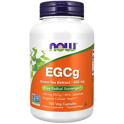תמצית תה ירוק EGCG שורף שומן טבעי 400 מ"ג 180 כמוסות - מבית NOW FOODS