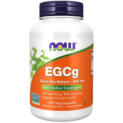 תמצית תה ירוק EGCG שורף שומן טבעי 400 מ"ג 180 כמוסות - מבית NOW FOODS