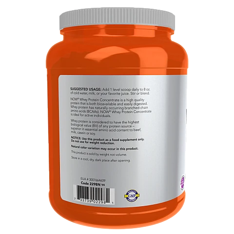 תרכיז אבקת חלבון מי גבינה ללא טעם 680 גרם - מבית NOW FOODS תרכיז אבקת חלבון מי גבינה ללא טעם 680 גרם - מבית NOW FOODS
