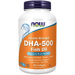 DHA-500 מכיל 180 כמוסות - מבית NOW FOODS