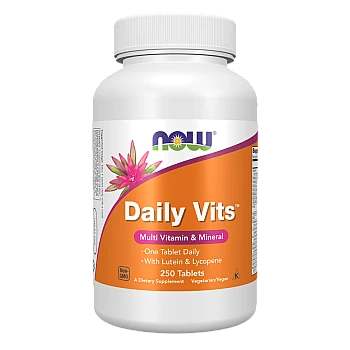 Daily Vits מולטי ויטמין ומינרלים 250 טבליות - מבית NOW FOODS