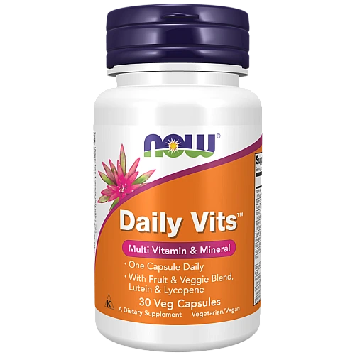 Daily Vits מולטי ויטמינים מינרלים דיילי ויטס 30 כמוסות - מבית NOW FOODS