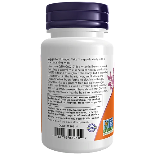Q10 קו-אנזים 100 מ"ג 30 כמוסות - מבית NOW FOODS