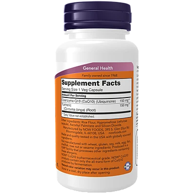 Q10 קו-אנזים 150 מ"ג 100 כמוסות - מבית NOW FOODS