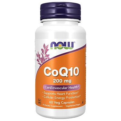 Q10 קו-אנזים 200 מ"ג 60 כמוסות - מבית NOW FOODS