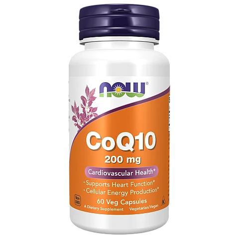 Q10 קו-אנזים 200 מ"ג 60 כמוסות - מבית NOW FOODS Q10 קו-אנזים 200 מ"ג 60 כמוסות - מבית NOW FOODS