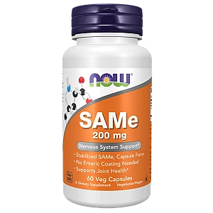 SAMe (ס-אדנוזיל-ל-מתיונין) 200 מ"ג 60 כמוסות - מבית NOW FOODS