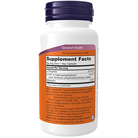 Sleep Regimen לטיפול בהפרעות שינה 90 כמוסות - מבית NOW FOODS Sleep Regimen לטיפול בהפרעות שינה 90 כמוסות - מבית NOW FOODS