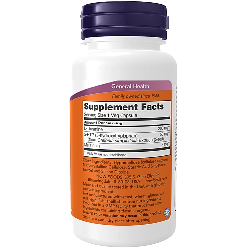 Sleep Regimen לטיפול בהפרעות שינה 90 כמוסות - מבית NOW FOODS