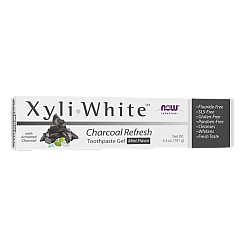 XyliWhite משחת שיניים ג'ל פחם מרענן מנטה 181 גרם - מבית NOW FOODS