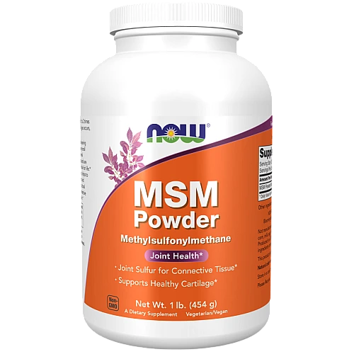 אבקת MSM מתיל סולפוניל מתאן 454 גרם - מבית NOW FOODS