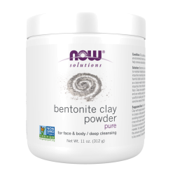 אבקת חימר בנטוניט 312 גרם - מבית NOW FOODS