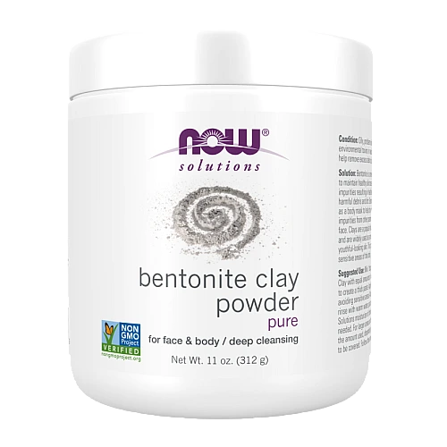 אבקת חימר בנטוניט 312 גרם - מבית NOW FOODS