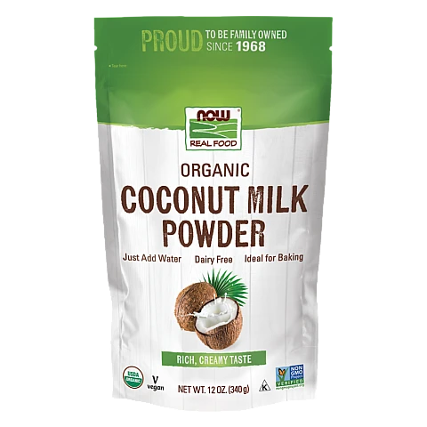 אבקת חלב קוקוס אורגני ללא שומן 340 גרם - מבית NOW FOODS אבקת חלב קוקוס אורגני ללא שומן 340 גרם - מבית NOW FOODS
