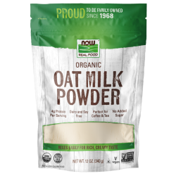 אבקת חלב שיבולת שועל אורגני 340 גרם - מבית NOW FOODS