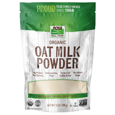 אבקת חלב שיבולת שועל אורגני 340 גרם - מבית NOW FOODS