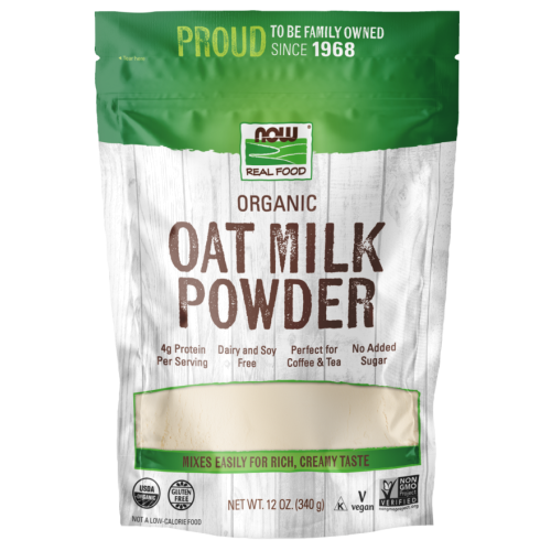 אבקת חלב שיבולת שועל אורגני 340 גרם - מבית NOW FOODS