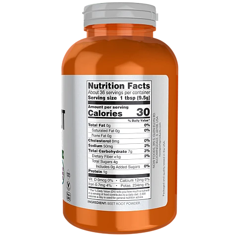 אבקת שורש סלק 340 גרם - מבית NOW FOODS אבקת שורש סלק 340 גרם - מבית NOW FOODS
