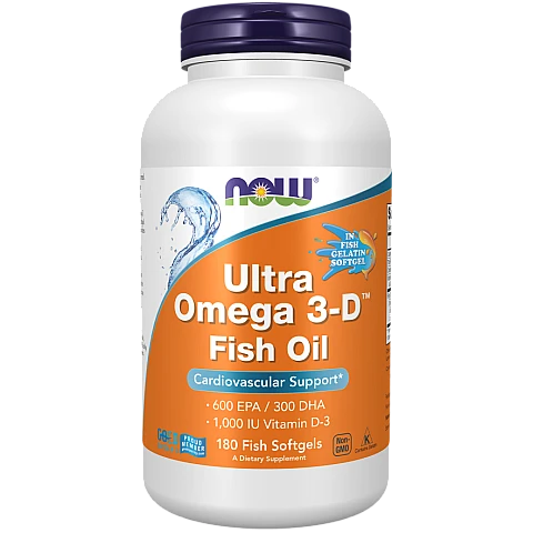 אולטרה אומגה D-3 תכולה 180 כמוסות - מבית NOW FOODS אולטרה אומגה D-3 תכולה 180 כמוסות - מבית NOW FOODS
