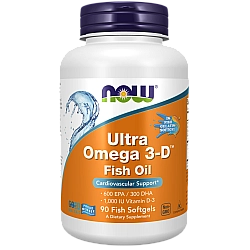 אולטרה אומגה D-3 תכולה 90 כמוסות - מבית NOW FOODS