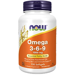אומגה 3-6-9 מינון 1,000 מ"ג 100 כמוסות - מבית NOW FOODS