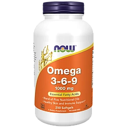 אומגה 3-6-9 מינון 1,000 מ"ג 250 כמוסות - מבית NOW FOODS