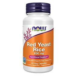 אורז אדום 600 מ"ג 60 כמוסות - מבית NOW FOODS